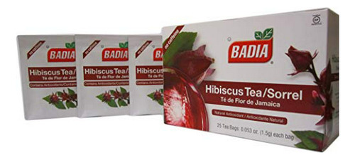 Herbal Tea, Té Herbal - 100 Bolsas Hibiscus Tea Sorrel Antio