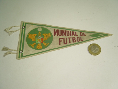 Vintage Banderín De México 70 Futbol