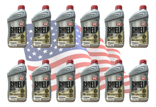 (12pzas)aceite Motor 100% Sintético. Phillips 66 Valor 5w-20