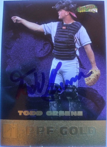 Todd Greene Signed Baseball Card #158