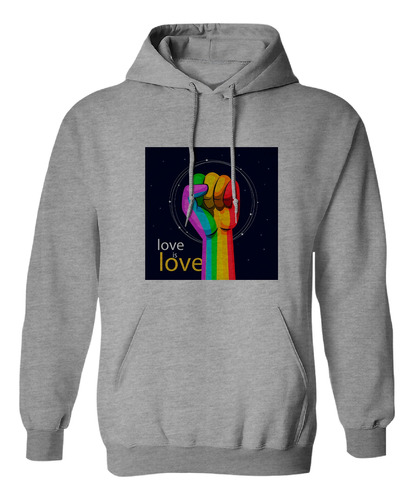 Sudadera Con Gorro Mano Arriba Juntos Love Is Love Lgtb