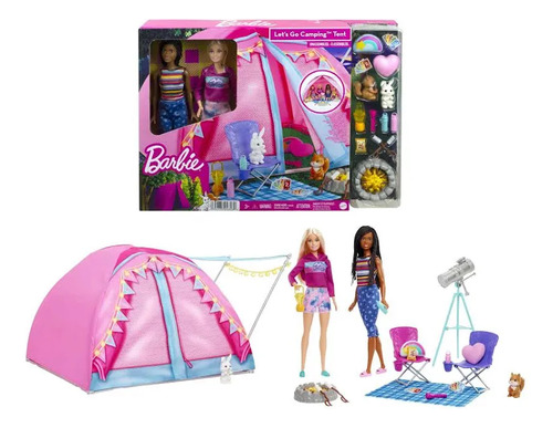 Barbie Casa De Campaña 2 Muñecas