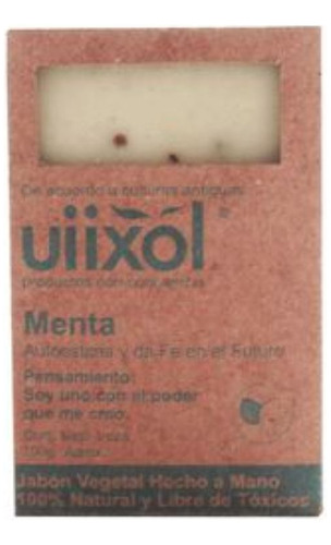 Uiixol Jabón Vegetal 100% Natural Menta Libre De Tóxicos