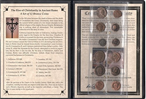 Monedas Romanas 12 Colección Antigua. Monedas Bíblicas Autén