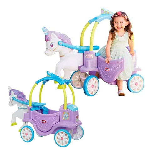 Carruaje De Unicornio Mágico Para Niñas Little Tikes 