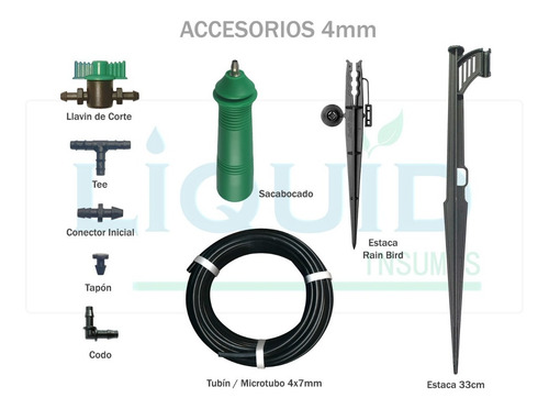 Imagen 6 de 8 de Gotero Ajustable De 0 A 70 Lts/ Hora (50 Un.) + Sacabocado