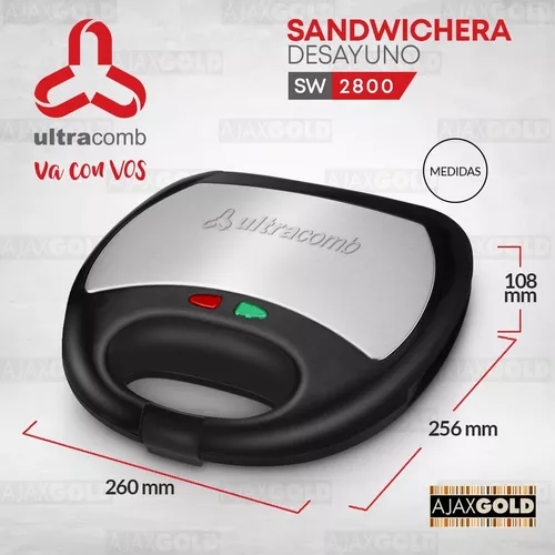 Sandwichera Eléctrica 3 en 1 SW-2801 - Ultracomb