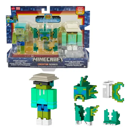 Minecraft Creator Series Figur – Handgelenk Spikes Actionfigur, 8,3 Cm Mit Zubehör, Sammlerstück Für Fans Ab 6