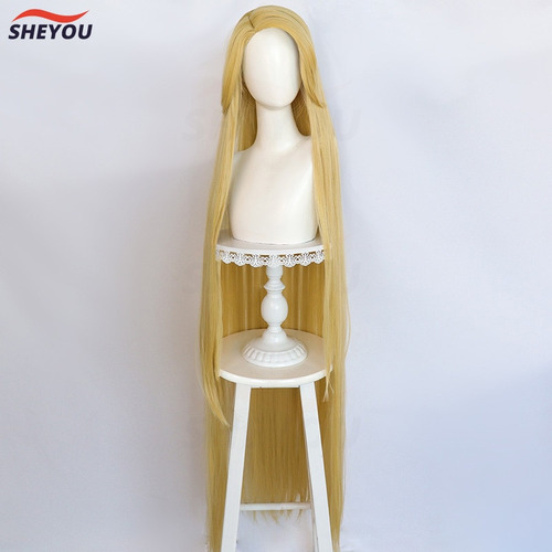 Peluca Rapunzel De Cosplay De Princesa Recta Y Enredada