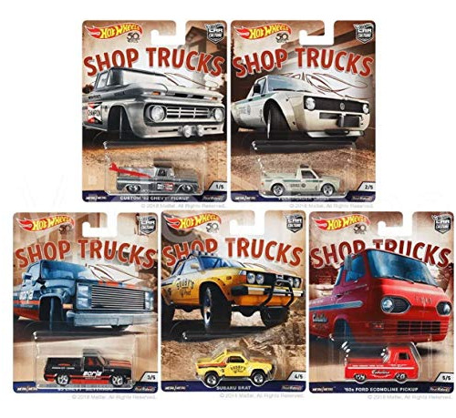 Set Camiones Shop Hot Wheels 5th Aniversario 50.