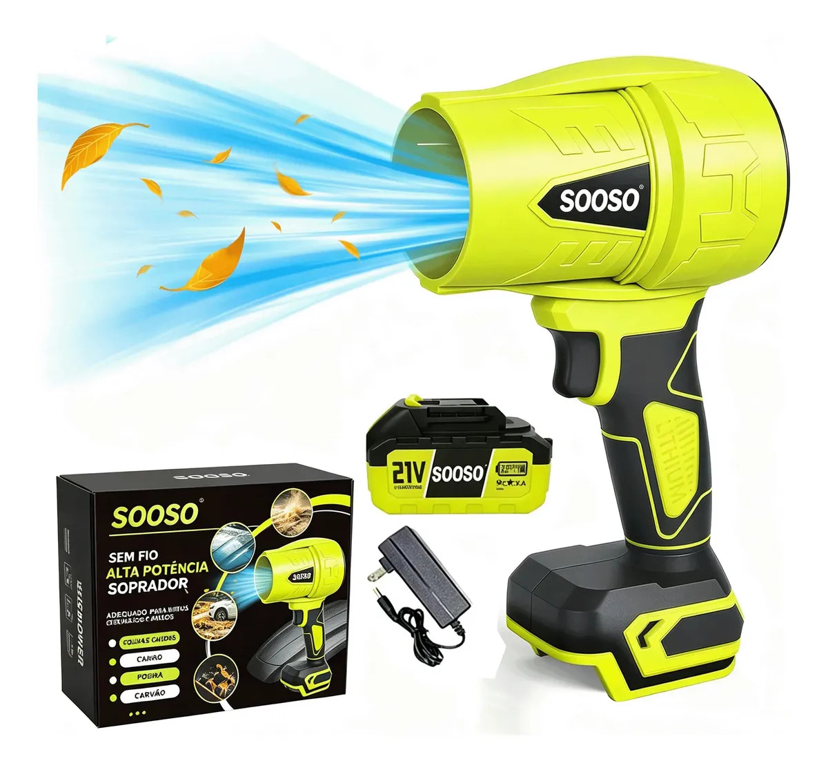 Soprador Portátil 1000g De Alta Potência Com Motor De Cobre Puro, Longa Duração De Bateria E Presente Ideal Para As Festas