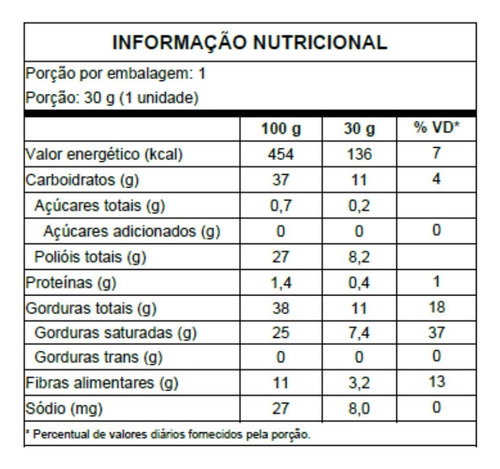 Combo 6 Barras De Chocolate Recheado Vegano Coco Chocolife