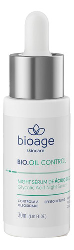 Serum Noturno Anti-oleosidade C/ Ácido Glicólico Bioage 30ml