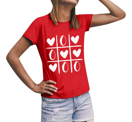Lnmuld Dia San Valentin Camiseta Grafica Pareja Camisa Juego