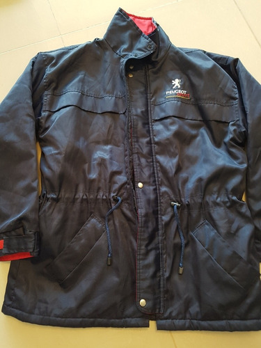 Campera Peugeot Sport Azul Usada Talle Xl No Envíos