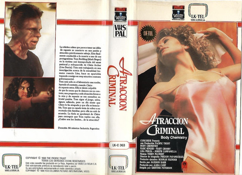 Atraccion Criminal Vhs Body Chemistry Marc Singer 1990