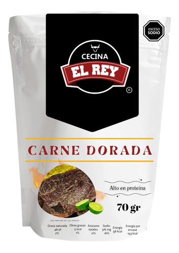  El Rey  Sabor Dorada. Carne Seca 100 Por Ciento De Res.