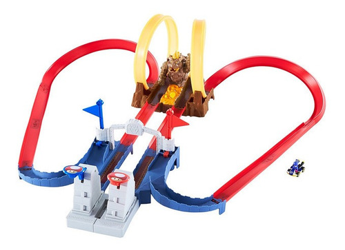 Hot Wheels Mario Kart Pista Castillo De Bowser