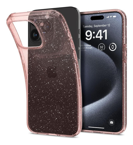 Funda Spigen Liquid Crystal Para iPhone 15 Pro - Quartz R