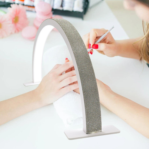 Luminária De Mesa Meia Lua Para Unhas Pele Estetica Bivolt