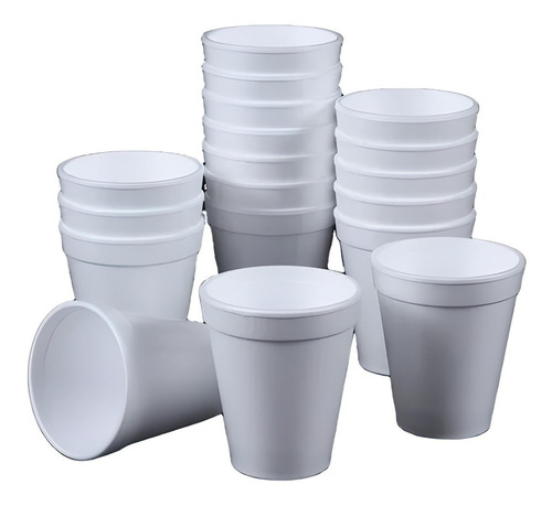 Vasos Plumavit, Desechable Térmicos 10oz X 50 Unidades