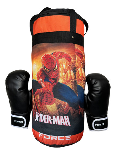 Kit Saco Boxeo Multidiseños + Guantes Para Niño, (infantil)