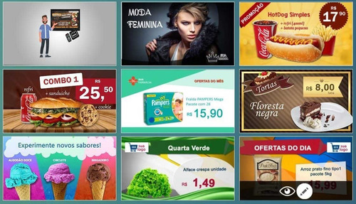 Pacotão Templates Editáveis Para Mídia Indoor Em Canva