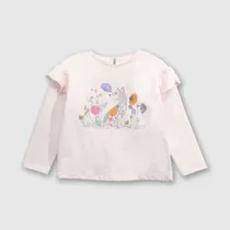 Comprar Polo Colección Con Volantes Niña Rosa Colloky