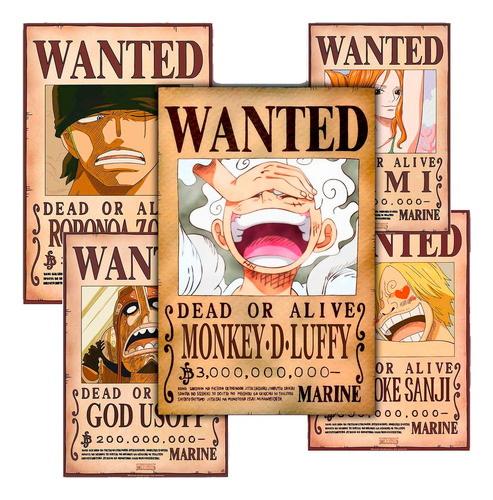 Set X 10 Posters (afiches) One Piece Collection