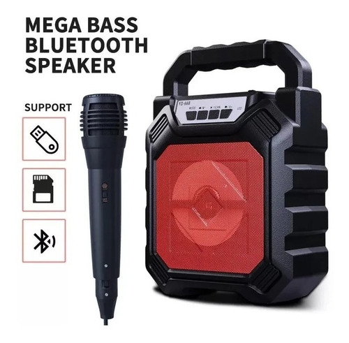 Imagen 2 de 4 de Mini Parlante Bluetooth/recargable/ Radio /usb+micro