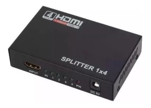 Splitter Hdmi Activo 1x4 Full-hd 1080p Led/lcd/3d/v1.4 
