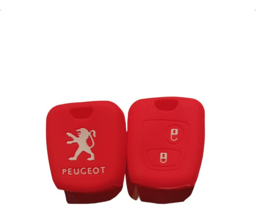 Funda Roja De Silicona Llave Peugeot 206 207 Partner