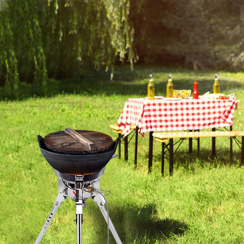 Estufa De Camping Al Aire Libre Soporte Para Quemador De Est