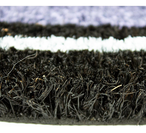 Tapete De Entrada Dib Coco Sweet Redondo 50x50 Cm Ancho 55 Cm Color Gris Oscuro Largo 55 Cm