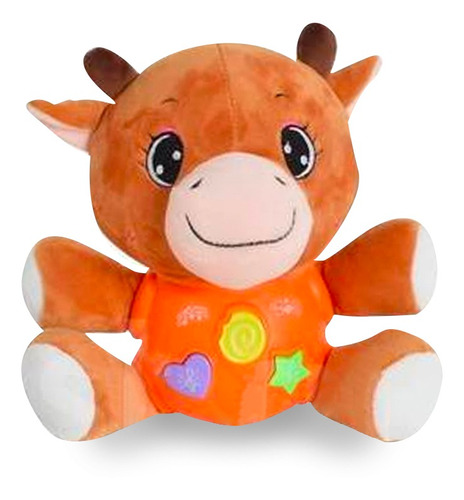 Pelúcia Musical E Luminária Para Bebê Buddy's Cow - Maxibaby