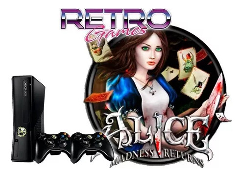 Xbox360 250gb Retrogames Alice Madness Retromx (Usado)