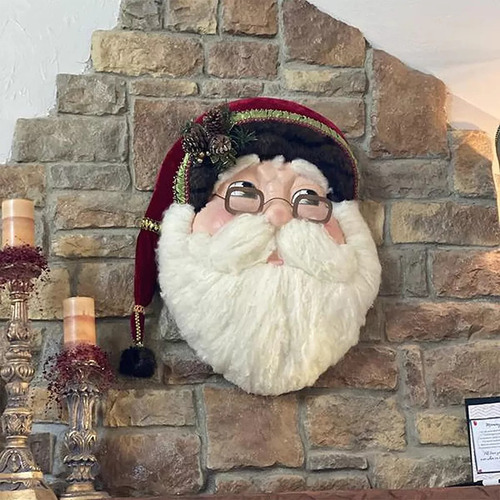 Colgante De Decoración De Letrero De Puerta De Papá Noel