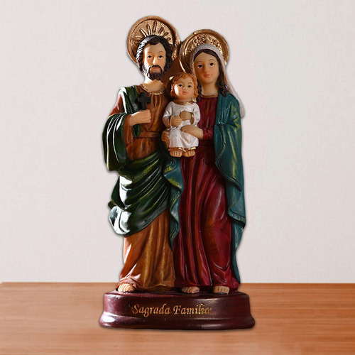 5,5 Pulgadas Niño Jesús María Madre Estatua Estatuilla
