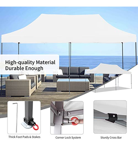 Doit 10 Pies X 20 Pies Pop-up Gazebo De La Carpa Con Dosel P