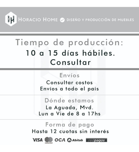 Imagen 2 de 8 de Mesa De Arrimo Auxiliar Living Hierro Madera - Horacio Home