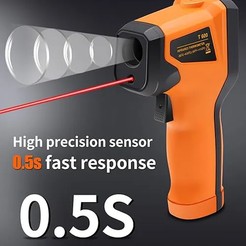Termometro Digital Infrarrojo Industrial Laser -50° | 600°c