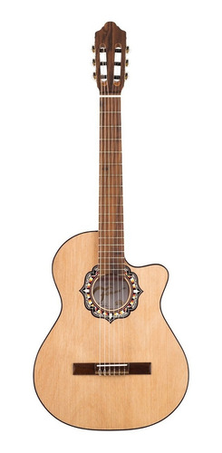 Guitarra Criolla Fonseca Modelo 39kec C/eq Corte Envío Grati