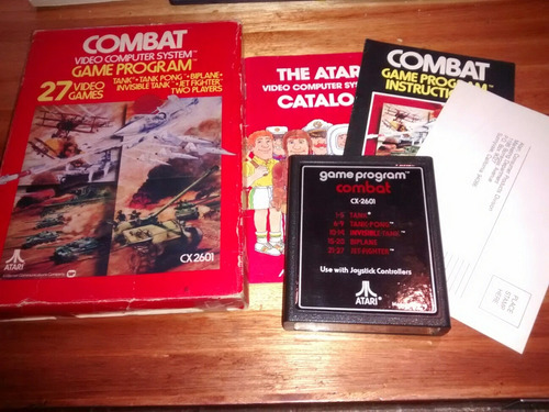 Imagen 1 de 6 de Cartucho Juego Game Program Atari 2600 Cx2601 Combat
