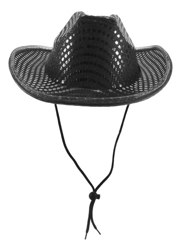 Sombrero Con Purpurina Con Luz Led, Estilo Vintage, Divertid