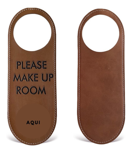 8 Letreros Piel Para Puerta Personalizado Laser, Roshleather