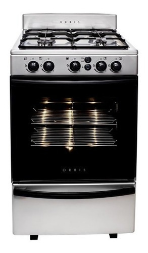 Fogão multigás de aço inoxidável Orbis Macrovision 858ac3m 55 cm