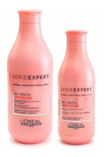 Kit Loreal Inforcer Shampoo 300ml + Acondicionador 200ml