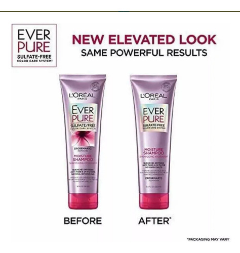 Ever Pure Shampoo + Cond Sem Sulfato Cabelos Tingido Loreal