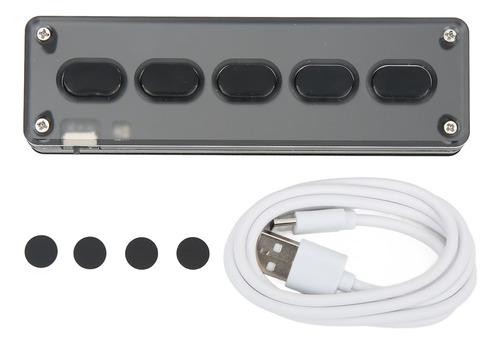 Mini Teclado Mecánico De 5 Teclas Inalámbrico Con Cable Usb