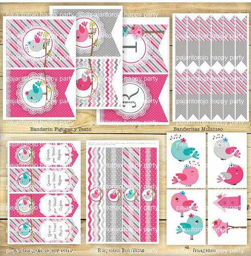 Kit Imprimible Pajaritos 2